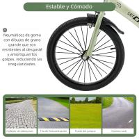 Bicicleta Infantil BMX de 18 Pulgadas para Niños de 6 a 12 Años con Ruedas Auxiliares y Canasta - details 3