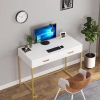 Escritorio para computadora Simple y Moderno con 2 cajones, 100 cm Escritorio para Computadora portátil, Mesa de Oficina en casa, Mesa Escritorio Blanca - details 7