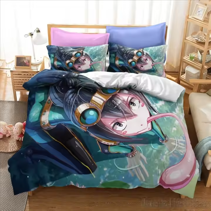 Juego de Fundas para Cama de Héroes de Academia Anime My Hero Academia Cubierta de Cama para Niños - 1