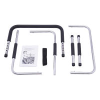 Manijas y rieles de riel de cama, correa de fijación para ancianos y adultos, carga máxima de 136kg, acero con alto contenido de carbono, Plástico - details 4