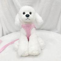 Conjunto de correa de arnés para perro, chaleco con pajarita, decoración de diamantes pequeños, arnés suave para perros pequeños y medianos - details 15