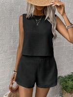 Conjunto de Verano 2025 para Mujer Top Sin Mangas y Shorts Cortos Estilo Casual y Deportivo - details 24