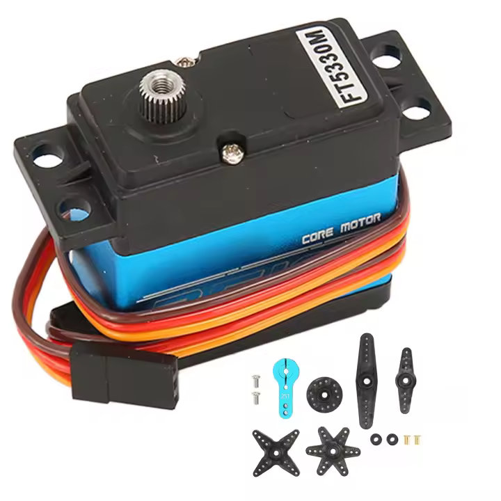FT5330M 35KG Servo digital Alto par Engranaje de metal Motor sin núcleo Servo Control Ángulo 180 °   para robot bricolaje - 1