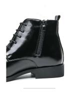 2023 nuevos zapatos de cuero antideslizantes con cordones altos de negocios a la moda para hombres - details 4