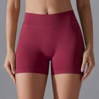 Pantalones cortos de yoga sin costuras para mujer, pantalones cortos deportivos que levantan los glúteos, transpirables, de secado rápido - details 6