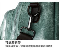 Mochila retro de cuero para mujer, mochila informal, pequeña, de viaje, Vintage, a la moda - details 28