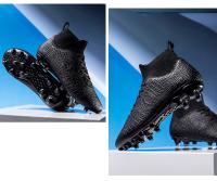 Zapatos de fútbol transpirables de caña alta para hombre y mujer. Zapatos de competición profesional para interior y exterior. - details 11