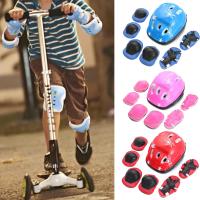 Juego De Protección Para Bicicleta 7 Piezas Azul Rojo Rosa Equipamiento De Seguridad Para Niños Y Niñas Guantes Rodilla Y Codo Con Casco - details 0