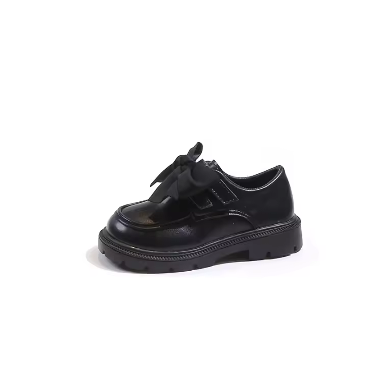 Zapatos de cuero para niñas de otoño 2024, zapatos planos multifuncionales de suela suave en estilo coreano - 1