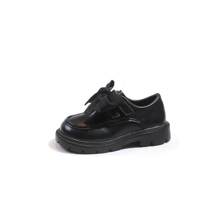 Zapatos de cuero para niñas de otoño 2024, zapatos planos multifuncionales de suela suave en estilo coreano - 1