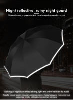 Paraguas inverso completamente automático, paraguas Manual de regalo reflectante para vehículo de negocios plegable grande a prueba de viento para hombres y mujeres - details 2