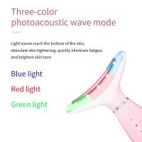 Masajeador facial, Antiarrugas Masajeador Cara Cuello, 45 ℃ y 3 modos de masaje con dispositivo facial, EMS Masajeador Facial eléctrico con 45 ℃ y 3 modos la piel del cuello - details 3