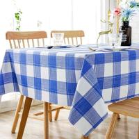 Mantel grueso de plástico PVC, rejilla rectangular, impreso, impermeable, resistente al aceite, adecuado para el hogar, cocina, mesa de comedor, - details 14