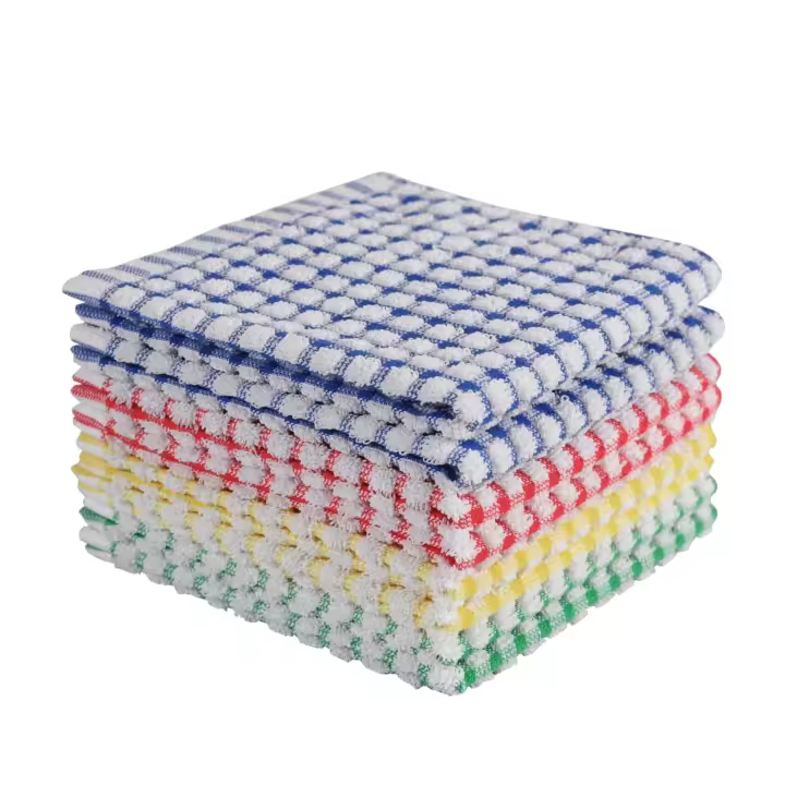 Paños de Cocina para Lavar Platos, 100% algodón,Trapos de Cocina superabsorbentes, Paquete de 8 - 1