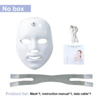 Máscara De Luz LED Para El Rostro Con Carga USB 7 Colores Terapia Fotónica Belleza Anti-Edad Rejuvenecimiento Piel Blanqueadora Cuidado De La Piel - details 15