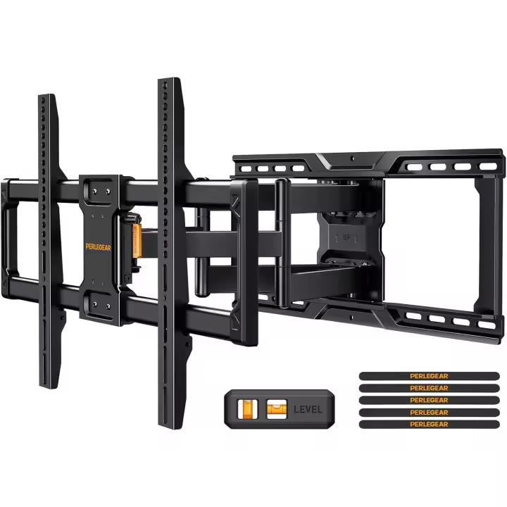 Pared de Movimiento Completo para televisores de 42 a 90 Pulgadas, Soporte Universal TV con Brazo Largo 55.2cm, Soporte de Pared para TV soporta hasta 68kg máx. VESA 600x400 mm - 1