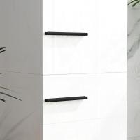 2 Puertas y Estantes Ajustable Auxiliar Morno Anti-vuelco 34x32x170 cm Blanco - details 7