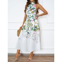 2025 Verano Europa Y Los Estados Unidos Las Mujeres Nueva Moda Cuello De Impresión De La Cintura Delgado Vestido Femenino - details 9