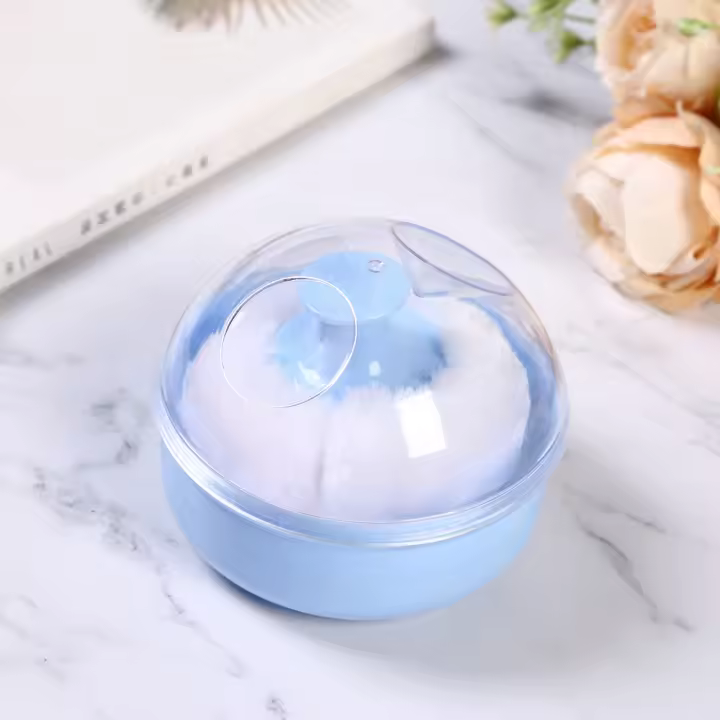 Peluquería limpieza cabello roto seco puff baby puff box bebé peluche puff box artículos de peluquería - 1