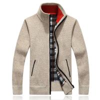 Chaqueta de Punto Gruesa para Hombres Estilo Casual de Invierno Cardigan de Lana con Cremallera Completa - details 1