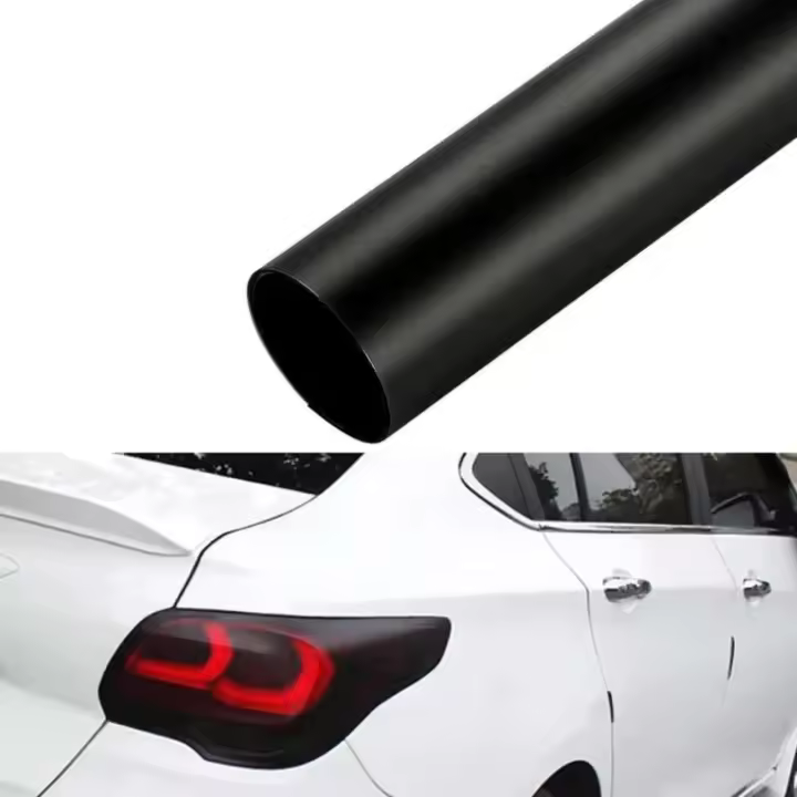 Faros delanteros negros mate, adecuados para luces traseras con pegatinas de película de vinilo, película elástica de PVC y 1X protección UV desmontable - 1