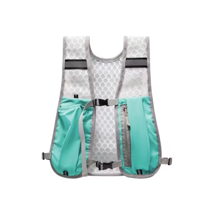 Paquete de pecho para correr, chaleco de almacenamiento, bolsillo para almacenamiento de teléfono, mochila hidratante ligera para correr, nailon impermeable transpirable - 1