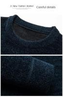 Jersey informal de manga larga con cuello levantado para exteriores, sudadera básica cálida para otoño, blusa de invierno para hombre, suéter de alta calidad - details 13