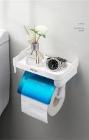 Soporte de papel toalla de baño adhesivo para pared, accesorio de cocina sin perforar, organizador de papel higiénico - details 3