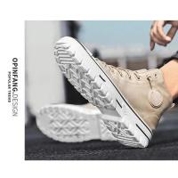 Zapatos de Lona para Hombre de Alta Calidad Estilo Británico Informal, Zapatillas Grises Vulcanizadas, Cómodos Novedad 2025 - details 11