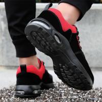 Zapatos de Trabajo para Hombres Cinturón de Aire con Cordón Elástico Material de Cuero - details 36