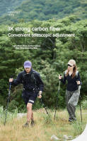 Bastón de Senderismo Ultraligero Naturehike 3k Fibra de Carbono Telescópico 3 Secciones para Escalada al Aire Libre - details 0