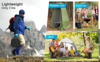 Inodoro portátil retráctil para acampar, orinal de altura ajustable para acampar, coche, viaje, barco, Playa - details 4