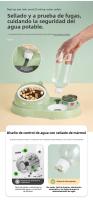 Cuenco para gatos, cuenco doble, agua potable automática, cuenco de comida para cachorros, agua potable para mascotas, suministros para perros y gatos - details 1