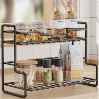 Estante organizador de cocina moderno, estante de almacenamiento para baño de doble capa, ahorro de espacio, gran capacidad, organizador de fregadero de cocina impermeable - details 9