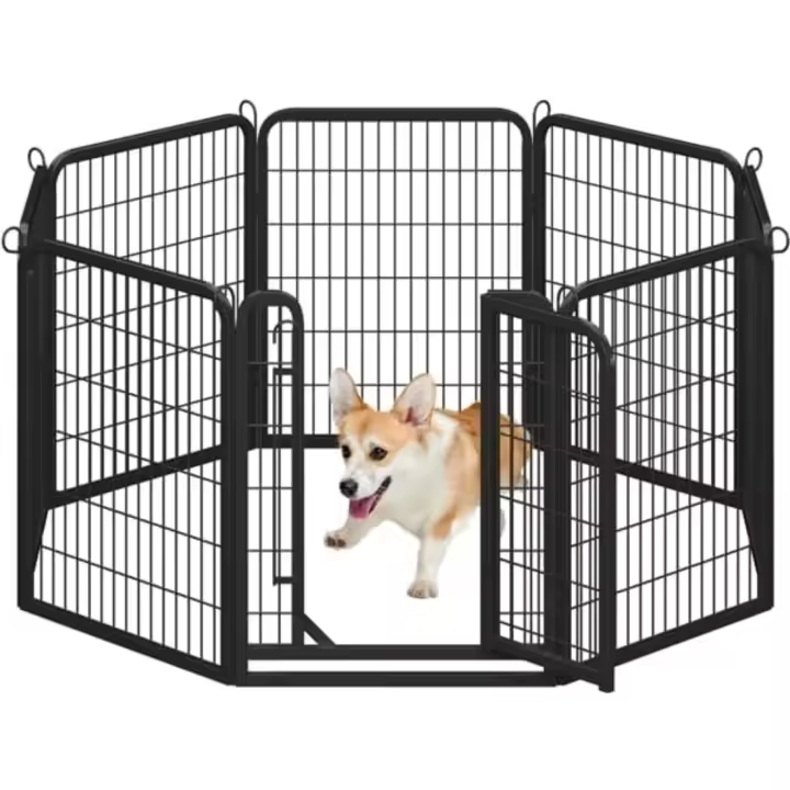 Jaula de Metal para Perros con Puerta 134l. x 80an. x 81,5al. Ideal para Parque de Mascotas - 1