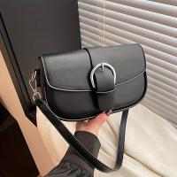 Bolso de Hombro Retro Versátil para Mujeres Diseño Único, Cierre Magnético, Correa Ajustable, Moda Premium, Color Sólido Ideal para Fiestas, Comisión de Trabajo, Vacaciones Casuales (Disponible en Negro/Khaki) - details 2
