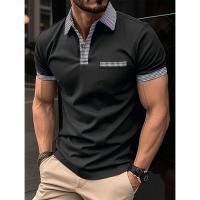 POLO informal de verano para hombre, camiseta de manga corta, top - details 7