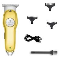Kemei-cortadora de pelo eléctrica para hombre, máquina de corte de pelo profesional de metal, recargable, con batería de litio, Original - details 1
