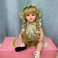 BZDOLL-Muñeca de bebé Reborn de silicona de cuerpo completo, juguete realista de 55 CM y 22 pulgadas, princesa recién nacida, vestido hermoso, regalo para niña - details 1