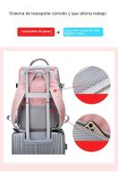 Mochila De Viaje Impermeable Para Cabina De Avión, Puerto De Carga, Bolsa USB Para Ordenador Portátil De 15,6 Pulgadas - details 9