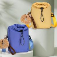 Bolsa cruzada para botella de agua de estilo coreano, bolsa portátil impermeable para botella de agua, bolsa para teléfono móvil con cordón de nailon y parte superior abierta - details 15