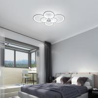 Goeco Lámpara de techo LED moderna 80W, 7200LM, acrílico, eficiencia energética para sala de estar, dormitorio, comedor, cocina Montaje semi-flush, lacado, interruptor de botón - details 4