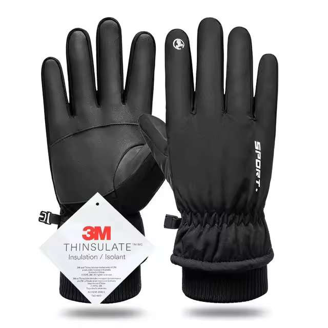 Cycg-guantes cálidos de dedo completo para deportes al aire libre, pantalla táctil, impermeable, a prueba de viento, esquí, bicicleta, Scooter, Invierno - 1