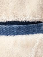 Chaqueta vaquera de lana cálida para hombre, abrigo informal con bolsillo con solapa y cuello de piel para Otoño e Invierno - details 17