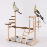 Juguete de escalada para pájaros, jaula de entrenamiento para loros, columpio, plataforma de gimnasio, juguete para masticar, nuevo - details 2
