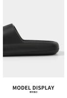Simple de fondo grueso zapatillas frescas de los hombres de verano nuevo hogar baño de color sólido baño de una palabra de arrastre de las mujeres desgaste exterior - details 6