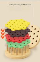Children Wooden Puzzle Toys hand-eye coordination Thought Cell Pairing Game Kids Intelligence Development Early Educational Toys - details 3
