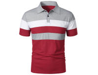 Polo de golf a rayas para hombre, camiseta de manga corta con solapa, ropa deportiva transpirable, camisetas de verano - details 13