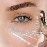 Masajeador de Ojos de Aleación de Oro Herramienta de Cuidado de la Piel Delgada para Redefinir Arrugas Aplicador de Crema de Ojos - details 6