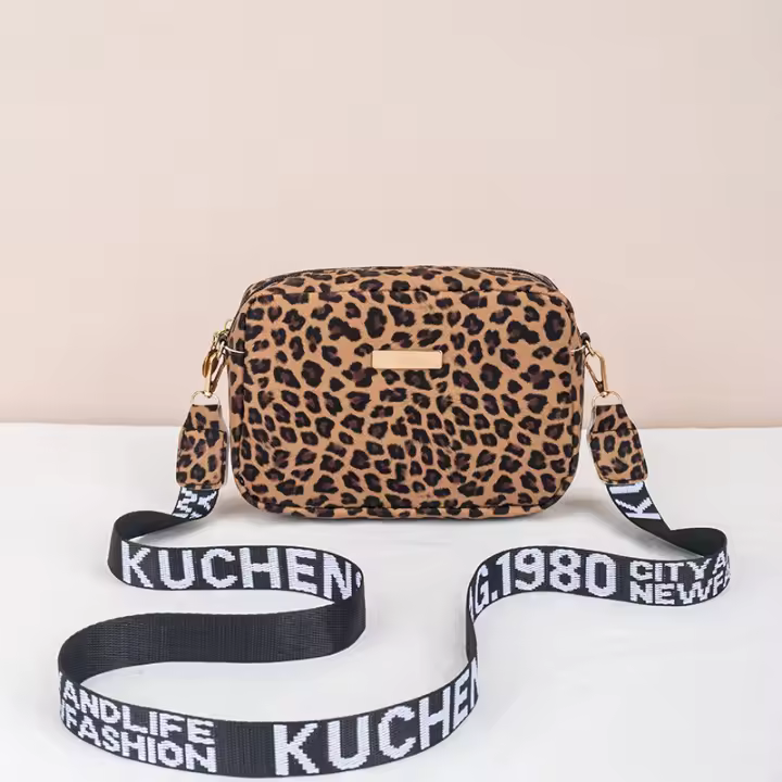 Bolso de hombro con estampado de leopardo de moda Retro, bolso cuadrado pequeño, bolsos de mujer, bolso de mensajero para mujer - 1